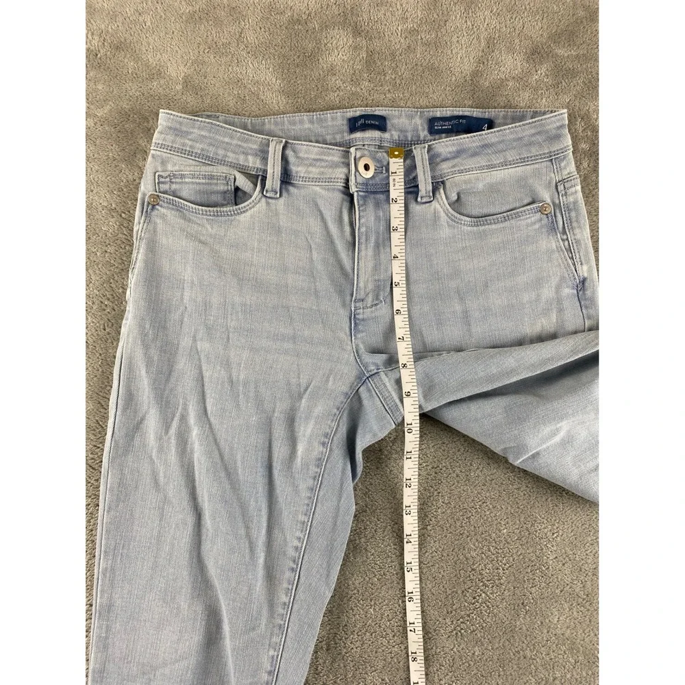 J.Jill Denim Authentic Fit Slim Ankle Jeans Light Wash Womens Size 4 Blue